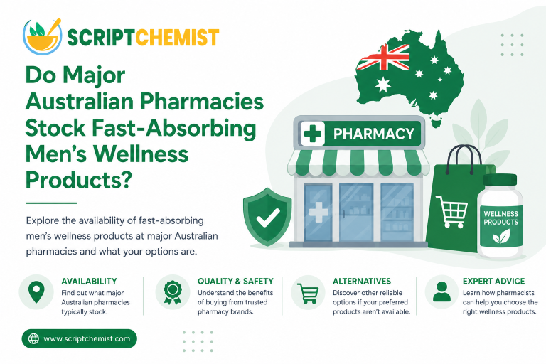 Do Major Australian Pharmacies Stock Fast-Absorbing Men’s Wellness Products?